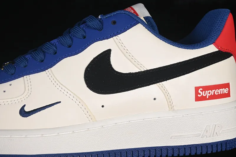 All categories Nk Air Force 1 Air Force series Nk Air Force 1 Low Air Force low-top Nike Air Force 1'07 Low joint white, blue, red and black Air Force 1 low-top casual sneakers CZ2959-100